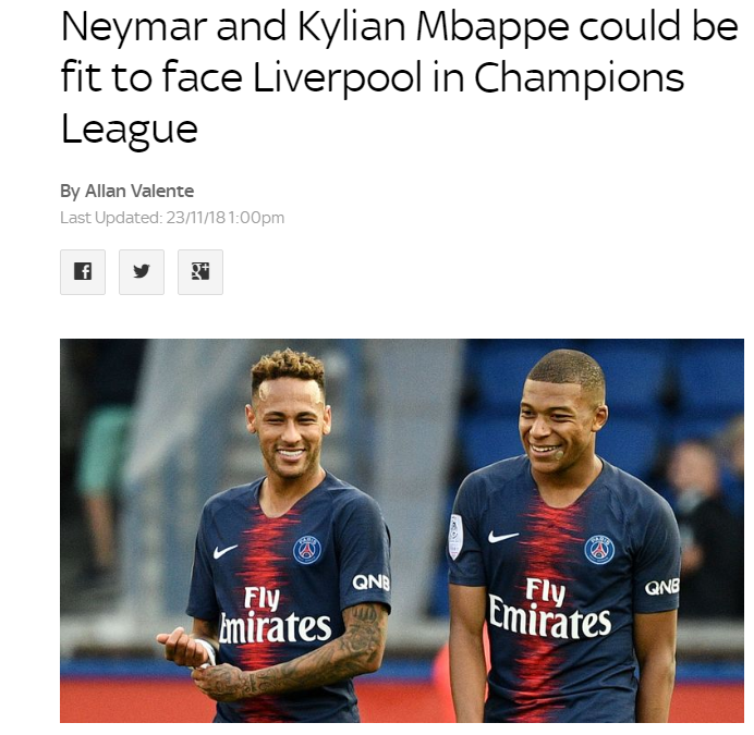 全设备体育新闻浏览界面